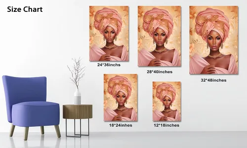 Miniatura 77 de Arte de pared afroamericano, decoración de rey y reina bailarín negro para sala de estar, arte de pareja de amor negro para dormitorio, lienzo