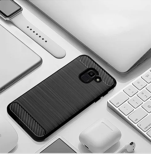 Miniatura 6 de Asuwish Funda compatible con Samsung Galaxy J6 2018 y protector de pantalla de vidrio templado, accesorios de celda, cubierta protectora de TPU