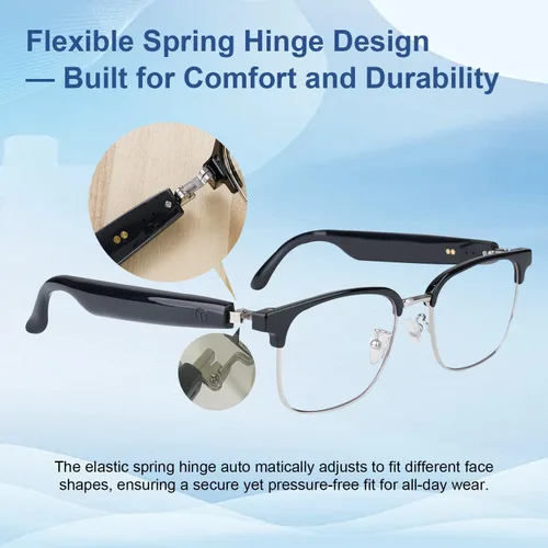 Miniatura 6 de Lentes inteligentes AI para hombres y mujeres con traducción y Bluetooth 6.0, compatibles con más de 160 idiomas lentes fotocrómicas, gafas