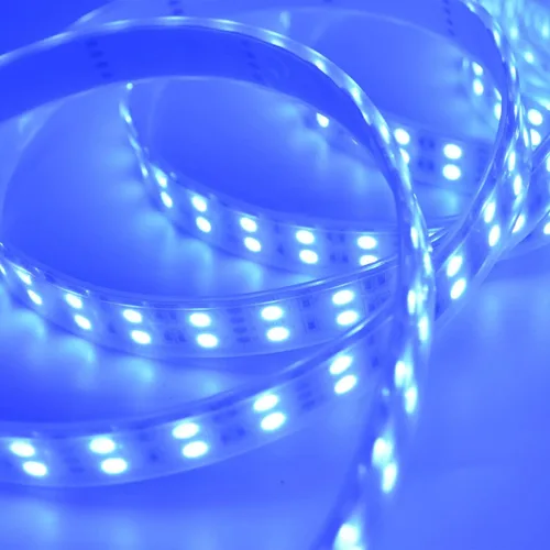 Miniatura 8 de Tira de luz LED súper brillante de 12 V, doble fila 600 LED, manga impermeable IP67, sin fuente de alimentación (conmutación de 7 colores RGB)