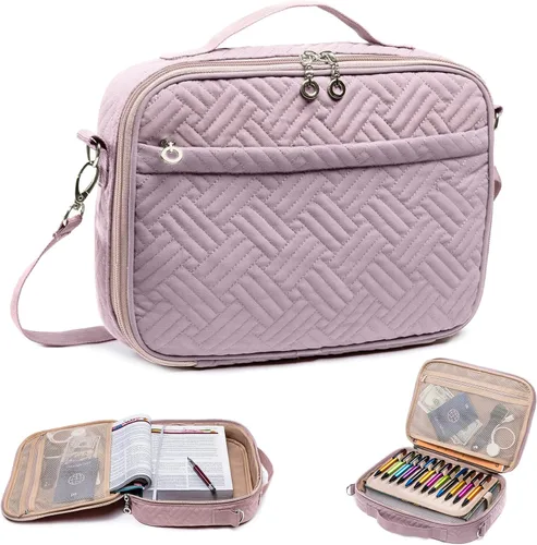 Miniatura 14 de Elegante funda para la Biblia de IMAGINING para mujer, funda para Biblia con asas y bolsas, gran regalo y protector de libros