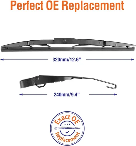 Miniatura 3 de Brazo de limpiaparabrisas trasero con aspas para Honda CRV 2016 2015 2014 2013 2012, limpiaparabrisas trasero original 76720-T0A-003 10"+13"+13