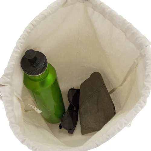 Miniatura 8 de DALIX Mochila de lona con cordón para gimnasio para hombre y mujer, paquete de 2, Natural, Viajar