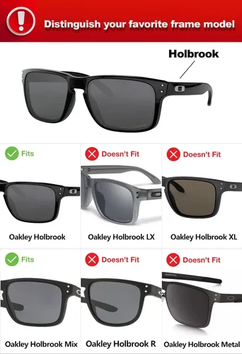 Miniatura 4 de Prizo ORL Lentes de repuesto polarizadas para gafas de sol Oakley Holbrook OO9102-2 Sets