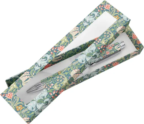 Miniatura 7 de RainCaper - Bolígrafo de lujo con caja de regalo, negro, elegante pluma de diseño artístico para mujeres y hombres (Nenúfares de Monet)