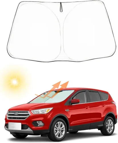 Miniatura 12 de Parasol plegable para parabrisas delantero de automóvil, ajuste personalizado para Ford F-150 F150 2015-2020 Lariat, King Ranch, Platino, XL XLT
