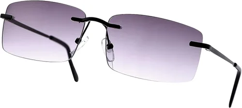 Miniatura 9 de Anteojos de lectura completa sin montura con protección UV400, bisagras de resorte, lentes de sol anti luz azul, lectores de sol para hombres