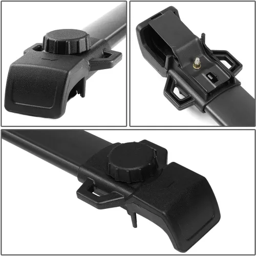 Miniatura 3 de DNA Motoring PT-ZTL-8082 Par de Barras Transversales de Aluminio para Portaequipajes de Techo de Automóvil Compatibles con Jeep Patriot 07-17, Negro