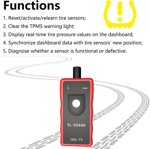 Miniatura 5 de YOUNGLINK EL-50449 Herramienta de reaprendizaje TPMS Ford TPMS Herramienta de restablecimiento del sensor de presión de neumáticos Ford Herramienta