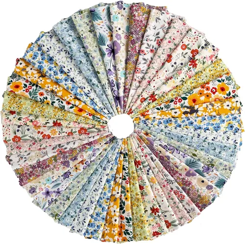 Miniatura 14 de Paquetes de retazos para acolchado de 5 pulgadas, cuadrados de tela precortada de 5''x5'', liquidación de tela de algodón para acolchado, 42