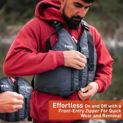 Miniatura 2 de Oru Kayak Chaleco salvavidas PFD Chaleco de seguridad para el agua, aprobado por la Guardia Costera, NRS US Coast Guard Tipo: III, Ajustable
