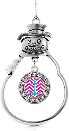 Miniatura 157 de Inspired Silver - Roller Queen - Adorno de Navidad plateado - Adorno circular para árbol de Navidad con circonita cúbica - Decoración colgante