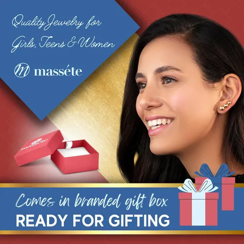 Miniatura 3 de Aretes de tuerca de oro amarillo de 14 quilates con 3 puntas de diamante simulado de Martini pequeños para bebé o múltiples piercings de rosca