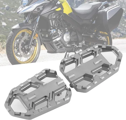 Miniatura 2 de Reposapiés ancho para motocicleta, pedales de aleación de aluminio aptos para DL650 DL1000 VSTROM/pedal de descanso para accesorios de motocicleta