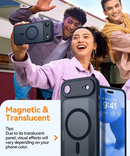 Miniatura 4 de CANSHN Funda magnética compatible con iPhone Air (6.5 pulgadas), mejorada [protección completa de la cámara] [compatible con Magsafe]