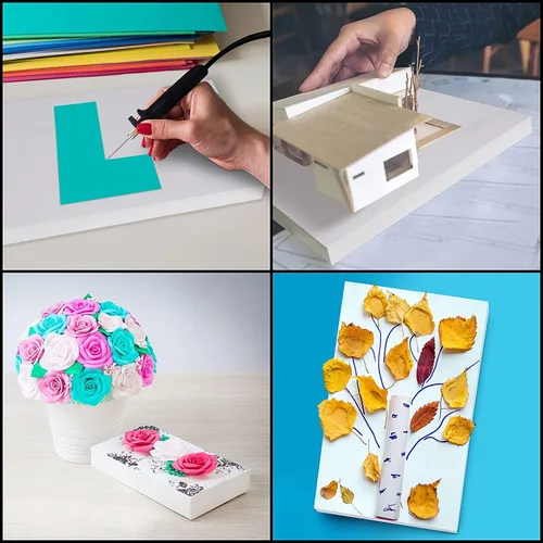 Miniatura 7 de YOUEON 12 bloques de espuma para manualidades, bloques rectangulares de espuma gruesa de 8 x 4 x 2 pulgadas, ladrillos de poliestireno para artes
