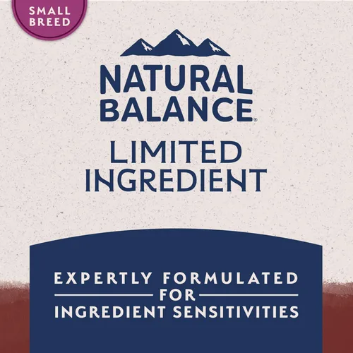 Miniatura 7 de Natural Balance Alimento seco para perros adultos de raza pequeña con ingredientes limitados, granos saludables, carne de res y arroz integral, 4