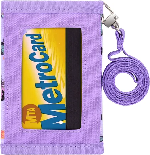 Miniatura 5 de Choco Mocha Carteras infantiles para niñas, púrpura, ((Butterfly-Purple), Cartera con cremallera