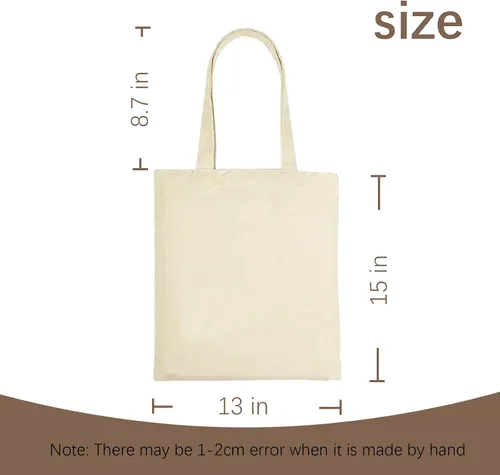 Miniatura 4 de ORJ Bolsas de lona en blanco de sublimación a granel, bolsas de poliéster para sublimación, 6 piezas de 13 x 15 pulgadas bolsas de lona en blanco