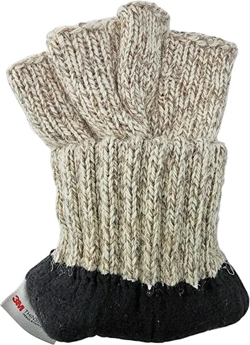 Miniatura 6 de BRUCERIVER Guantes de lana de punto con forro Thinsulate para hombre