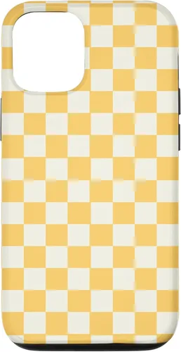Miniatura 27 de Funda con patrón clásico de cuadros amarillo para iPhone 11