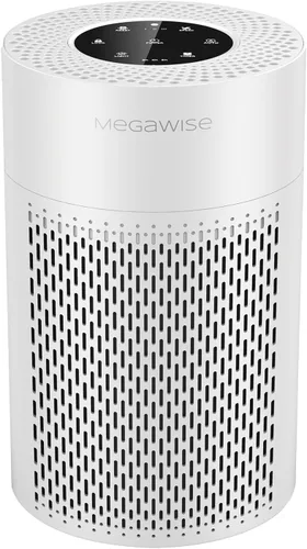 MEGAWISE Purificador de aire inteligente para habitaciones grandes de hasta 1080 pies cuadrados | Versión actualizada 2022 | Filtro HEPA verdadero
