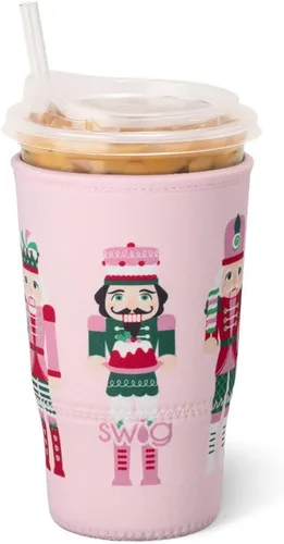 Miniatura 55 de Swig Life Coolie de Taza Helada Mediana, Funda Aislante de Taza de Café Helado de Halloween de 22oz con Asa, Coolie Aislado de Neopreno Mantiene