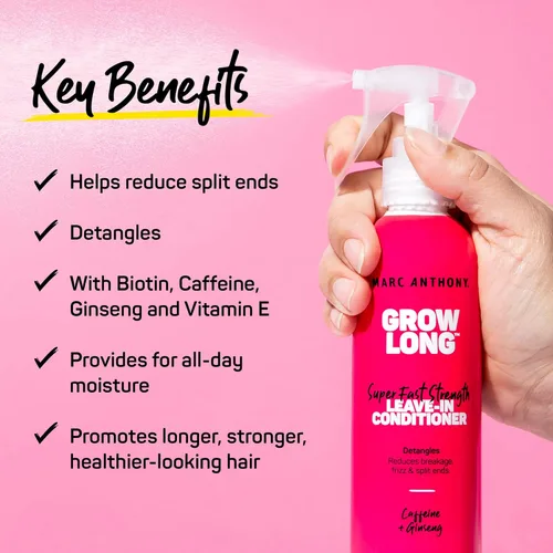 Miniatura 3 de Marc Anthony Spray desenredante sin enjuague y acondicionador fortalecedor para un cabello más largo y saludable