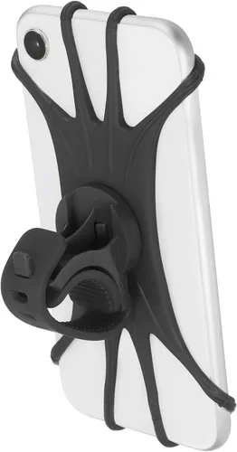 PATIKIL Soporte de teléfono para bicicleta, rotación de 360°, de silicona, para teléfonos de 3 a 6.5 pulgadas, soporte de teléfono ajustable para
