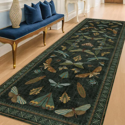 Miniatura 102 de Hazo Haus Alfombra de Baño Bohemia Lavable 2x3, Alfombras Pequeñas para Cocina, Tocador, Puerta Principal Entrada Interior, Antideslizante Pelo Bajo