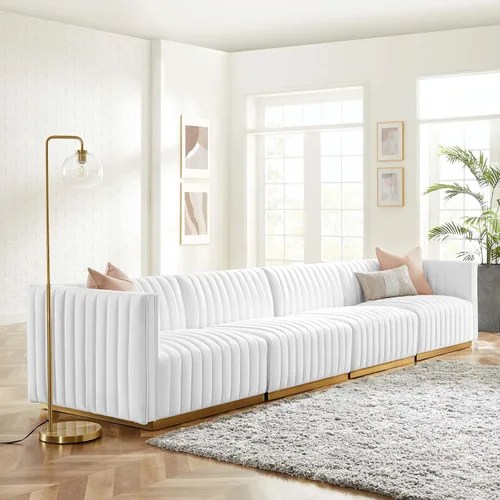 Miniatura 65 de Modway Conjure Seccional, Oro Negro