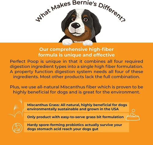 Miniatura 7 de Suplemento Perfecto para Popó, Digestión y Salud General para Perros: Fibra, Prebióticos, Probióticos y Enzimas Alivian las Condiciones Digestivas