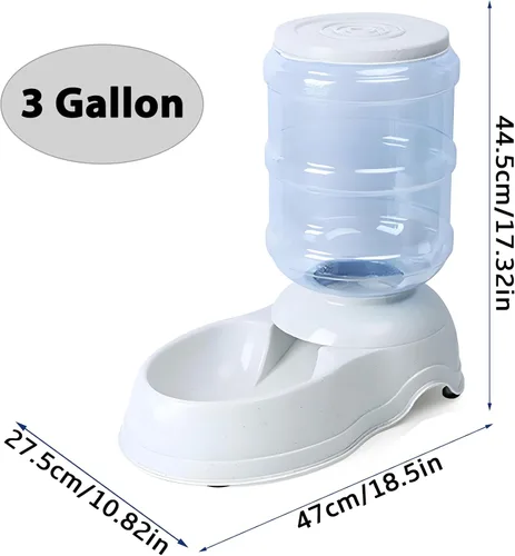 Miniatura 2 de Comederos automáticos para perros - Dispensador de comida por gravedad de 3 galones de capacidad para perros grandes y gatos