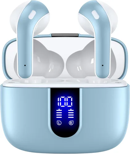 Miniatura 13 de TAGRY Bluetooth Headphones True Wireless Earbuds 60H Playback LED Power Display Earphones with Wireless Charging Case IPX5 Waterproof in-Ear Ear