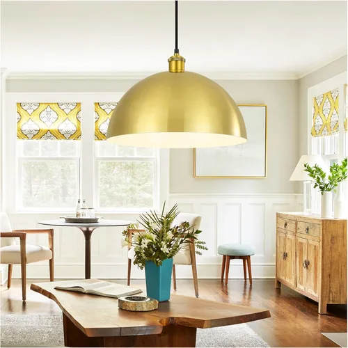 Miniatura 10 de Lámpara Colgante de Granja Negra Accesorios de Lámpara Colgante - Luces Colgantes de Isla de Cocina de 16 pulgadas Luces Colgantes Industriales