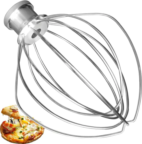 Miniatura 9 de Batidor plano revestido K45B de repuesto para batidora de pie Kitchenaid, compatible con mezclador de soporte de cabeza inclinable de 4.5 cuartos