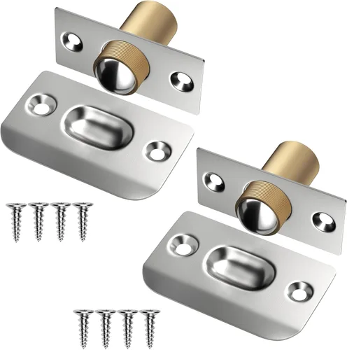 Miniatura 9 de Jiayi - Juego de 2 accesorios para puerta de armario, cierre de bola para puerta francesa, cierre de bola para la parte superior de la puerta