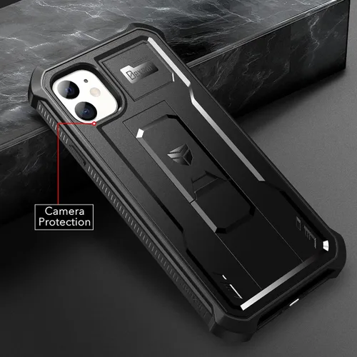 Miniatura 7 de Dexnor Funda para iPhone 11, [Protector de pantalla y soporte integrados] Protección de grado militar resistente a prueba de golpes, 6.1 pulgadas