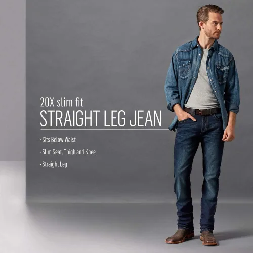 Miniatura 5 de Wrangler Jeans de pierna recta para hombre 20X Rankin