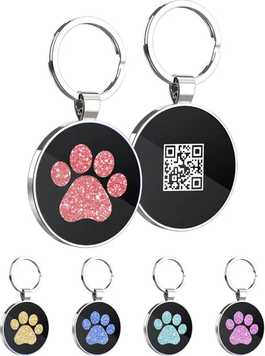 Miniatura 7 de Etiquetas de perro QR personalizadas para mascotas, etiquetas de identificación de código QR, etiquetas de identificación de mascotas inteligentes