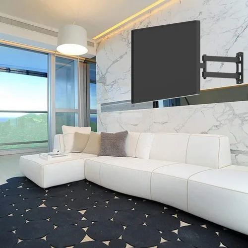 Miniatura 6 de EVERVIEW Soporte de montaje en pared para monitor de TV de movimiento completo, brazos articulados, rotación de extensión de inclinación giratoria