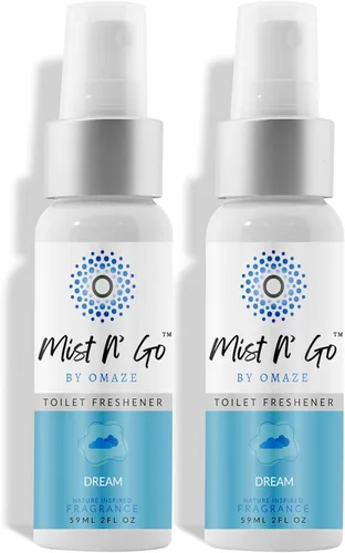 Miniatura 33 de Mist N' Go by Omaze - Aerosol de Baño de Viaje para Inodoro Eliminador de Olores - Aerosol de Inodoro de Viaje para Ambientador de Aire de Baño