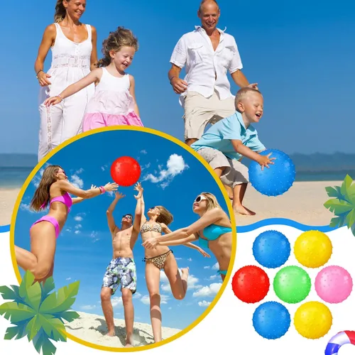Miniatura 6 de Jerify Knobby Balls - Pelotas de rebote de 7 pulgadas, bolas grandes hinchables a granel, bolas sensoriales suaves para masaje, bolas de plástico