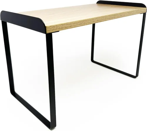 Miniatura 16 de Mitus Organizador y almacenamiento de estantes, estante apilable de madera escalonada para encimeras, escritorios, gabinetes (juego de 2) 12