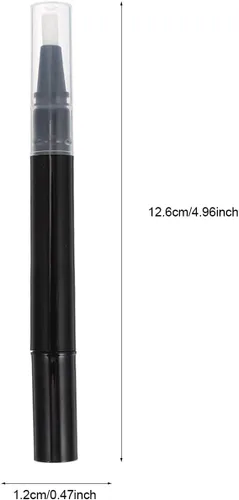 Miniatura 6 de FOMIYES Pluma vacía de aceite de uñas para cutículas: 10 unids Clear Twist Pens Cosmetic Lip Gloss Container con punta de pincel para suministros