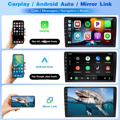 Miniatura 3 de Android 13 Estéreo de coche para Ford F150 2009 2010 2011 2012 2013 2014, 9.7 pulgadas pantalla táctil radio coche con Carplay/Android Auto SWC