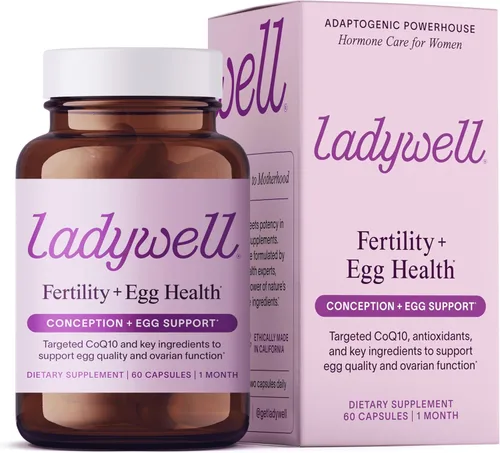 Ladywell Fertilidad + Salud del óvulo | Apoyo de fertilidad | Salud ovárica, calidad del óvulo, apoyo para el bienestar de la ovulación y la