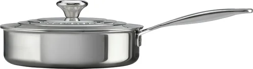 Miniatura 3 de Le Creuset Sartén de acero inoxidable de tres capas, 3 cuartos de galón.