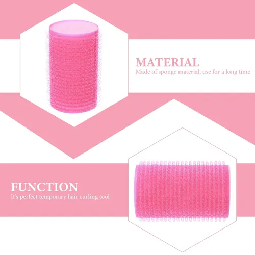 Miniatura 3 de Rodillo de pelo para flequillo, 12 unidades, rizadores de esponja para el cabello, autoagarre para mujeres y niñas