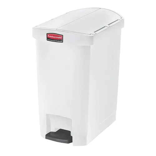 Miniatura 42 de Rubbermaid Commercial Products - Bote de basura Streamline Slim con pedal Papelera de plástico, 4 galones (15 litros), color rojo, con manos